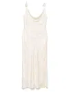 Rotate Birger Christensen Rotate Flowing Floral Maxi Dress With Cowl Neckline And Bow Straps