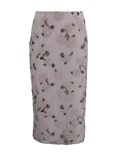 Rotate Birger Christensen Midi Sequin Pencil Skirt In Multi