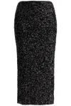 Rotate Birger Christensen Midi Sequin Skirt In In Black