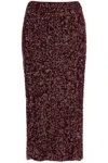 Rotate Birger Christensen Sequined Midi Dress In Red