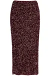 Rotate Birger Christensen Sequined Midi Dress In Red