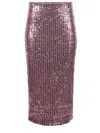 Rotate Birger Christensen Rotate Birgerchristensen Sequins Pencil Skirt In Pink
