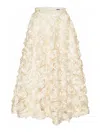 Rotate Birger Christensen Rotate Skirt With Roses In Neutral