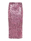 Rotate Birger Christensen Sequinned Midi Skirt In Multicolour