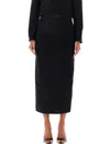 Rotate Birger Christensen Rotate Birgerchristensen Boucle Maxi Skirt In Black