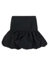 Rotate Birger Christensen Mini Balloon Skirt In Black