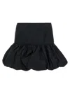 Rotate Birger Christensen Mini Balloon Skirt In Black
