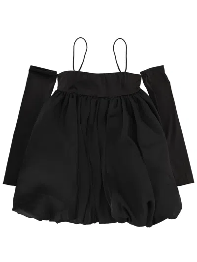 Rotate Birger Christensen Mini "bubble" Dress In Black