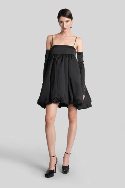 ROTATE BIRGER CHRISTENSEN MINI DRESS IN BLACK POLYESTER