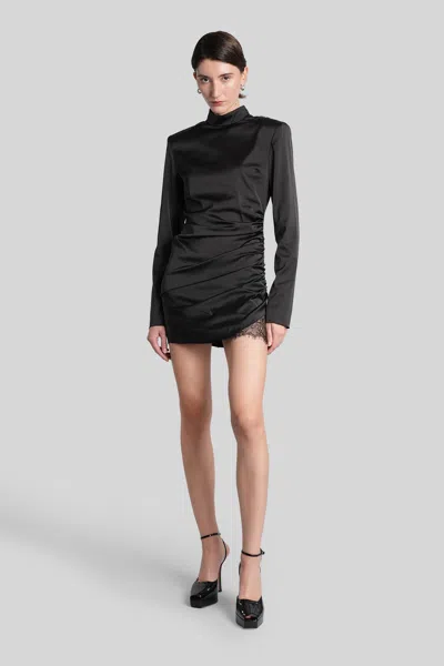Rotate Birger Christensen Mini Dress In Black Polyester