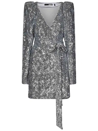 Rotate Birger Christensen Mini Dress In Grey