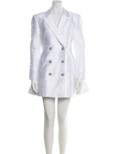 Pre-owned Rotate Birger Christensen Mini Dress In White