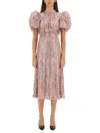 Rotate Birger Christensen Rotate Birgerchristensen Mini Dress With Bangs In Pink