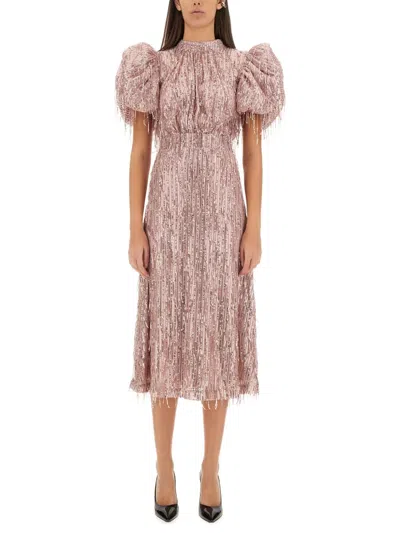 ROTATE BIRGER CHRISTENSEN MINI DRESS WITH BANGS