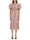 Rotate Birger Christensen Rotate Birgerchristensen Mini Dress With Bangs In Pink