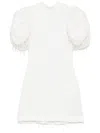 Rotate Birger Christensen Rotate Mini Dress With Dramatic Puff Sleeves In Beige