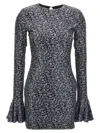 Rotate Birger Christensen Sequined Mini Dress With Purple Print In Multicolor