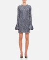 Rotate Birger Christensen Open-back Sequin Mini Dress In Multicolour