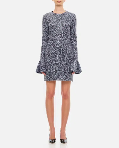 ROTATE BIRGER CHRISTENSEN MINI BLUE BACKLESS DRESS