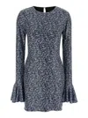 Rotate Birger Christensen Open-back Sequin Mini Dress In Violet