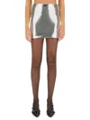 Rotate Birger Christensen Rotate Sequin Mini Skirt With Fitted Silhouette In Metallic