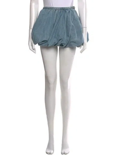Pre-owned Rotate Birger Christensen Mini Skirt In Blue