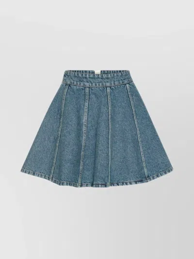 Rotate Birger Christensen Mini Skirt In Denim