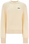 Rotate Birger Christensen Mohair Blend Pullover Sweater In Neutro