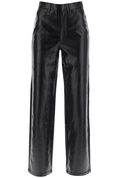 Rotate Birger Christensen Monogram Two-buttoned Blazer In Black