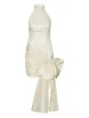 Rotate Birger Christensen Bow Halterneck Mini Dress
