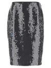 Rotate Birger Christensen 'net Sequin Midi' Skirt In Gray