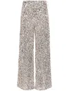 Rotate Birger Christensen Net Sequin Straight-leg Trousers In Neutrals