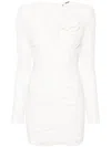 Rotate Birger Christensen Floral-lace Pattern Minidress In Nude