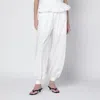 Rotate Birger Christensen Rotate Birgerchristensen Nicola Highwaisted Poplin Trousers In White