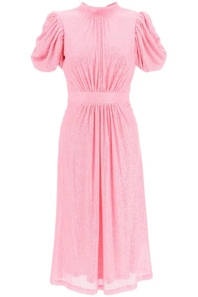 ROTATE BIRGER CHRISTENSEN NOON PUFF SLEEVE SEQUINED DRESS