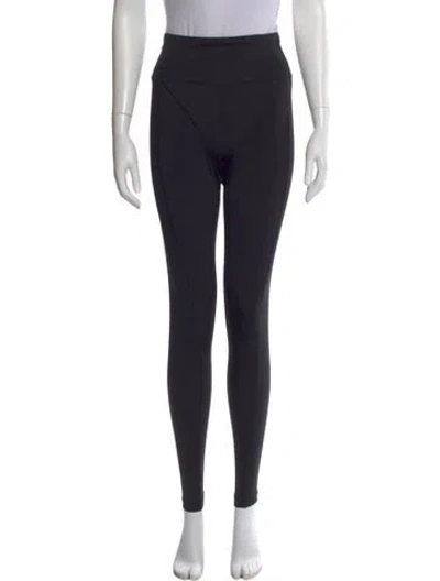 Pre-owned Rotate Birger Christensen Nylon Skinny Leg Pants In Black