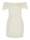 Rotate Birger Christensen Rotate Birgerchristensen Mini Dress With Bare Shoulders In White