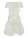 Rotate Birger Christensen Off Shoulder Mini Dress In White
