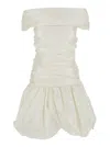 Rotate Birger Christensen Off Shoulder Mini Dress In White