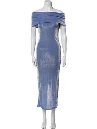 Pre-owned Rotate Birger Christensen Off-the-shoulder Long Dress