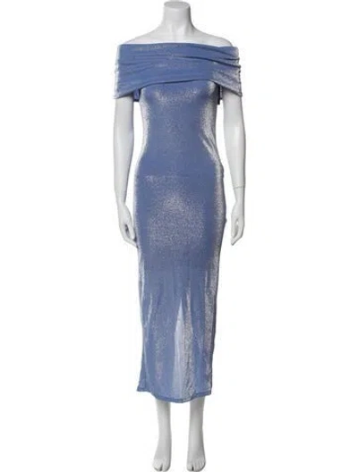 Pre-owned Rotate Birger Christensen Off-the-shoulder Long Dress