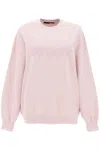 Rotate Birger Christensen Ladies Fairy Tale Crewneck Logo Sweatshirt In Pink