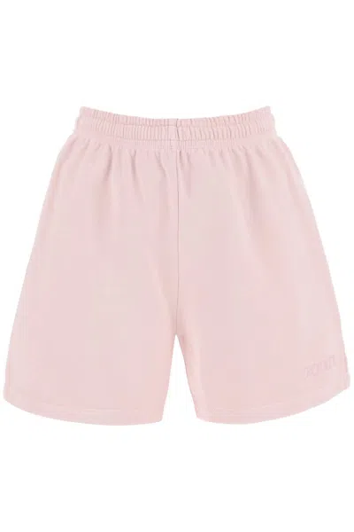 Rotate Birger Christensen Organic Cotton Sports Shorts For Men In Pink