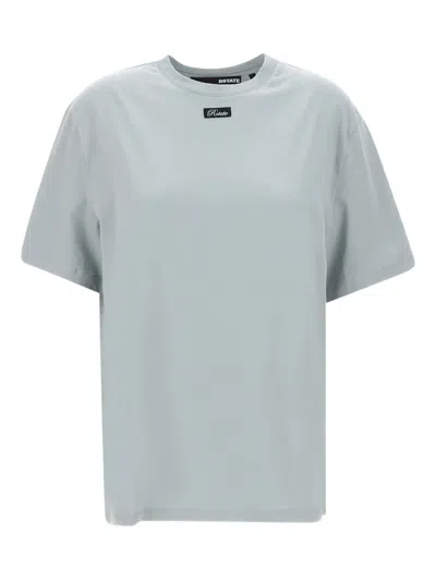 Rotate Birger Christensen Organic Cotton T-shirt In Grey