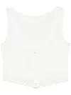 Rotate Birger Christensen Organic-cotton Tank Top In White