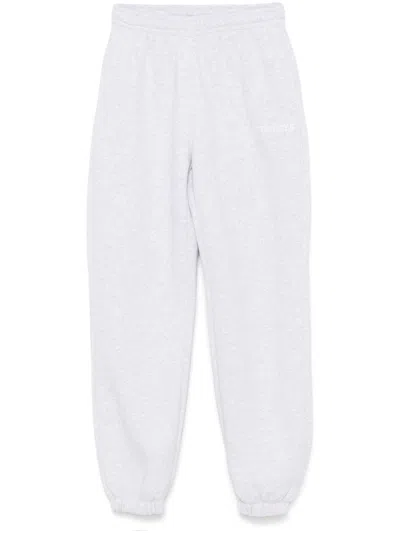 Rotate Birger Christensen Organic Cotton Track Trousers In Grey