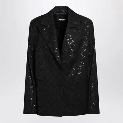 ROTATE BIRGER CHRISTENSEN ROTATE BIRGER CHRISTENSEN OVERSIZE BLAZER WITH SEQUINS