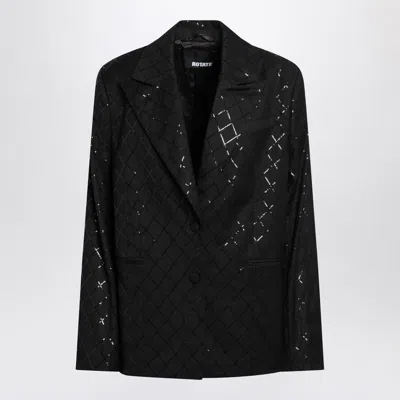 ROTATE BIRGER CHRISTENSEN ROTATE BIRGER CHRISTENSEN OVERSIZE BLAZER WITH SEQUINS