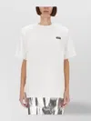 Rotate Birger Christensen T-shirt Over White In Organic Cotton