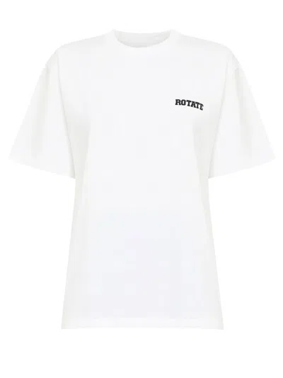 Rotate Birger Christensen Rotate Birgerchristensen White Organic Cotton T-shirt